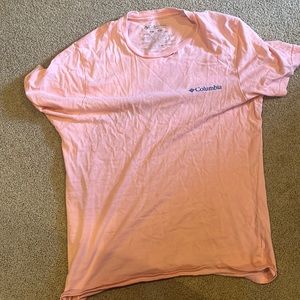 Mens Columbia shirt pink